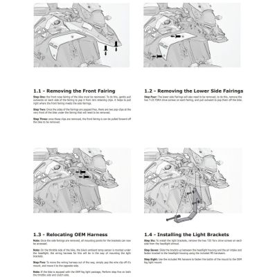 Uchwyty do dodatkowych świateł do BMW R1300GS 2023+