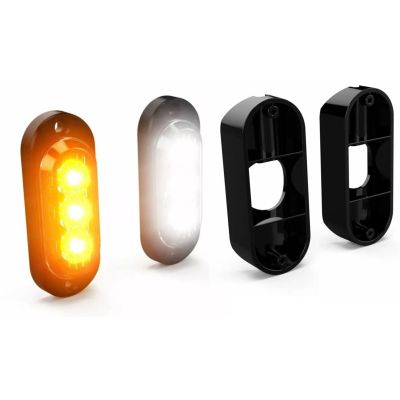 Indicatori anteriori supplementari e luci LED di posizione Denali T3 per il montaggio su telaio di caduta