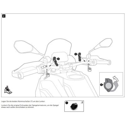 SW-Motech originaalsete blasterite tugevduse R1300GS/A 2023+ jaoks, must