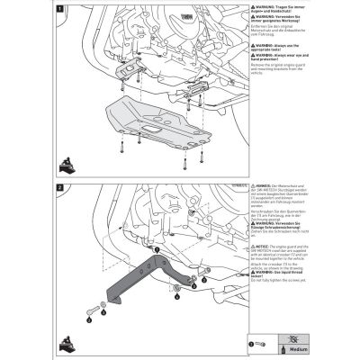 SW-Motech variklio apsauga BMW F900GS 2023+, F850GS 18-23, F800GS 24+, F750GS 18-23, juoda