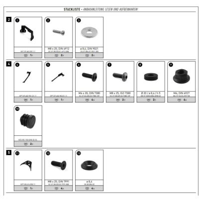 Pequena placa de metal SW-Motech Street Rack para BMW F900GS 24+