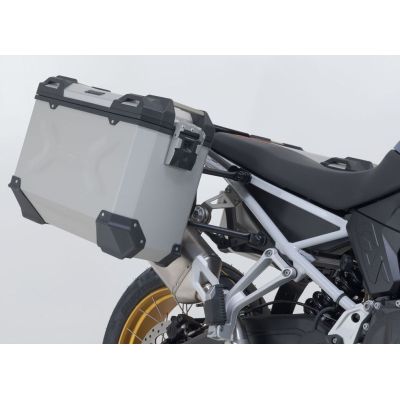 45+37l ALU sivutaskut SW-Motech Trax Adventure + kantajärjestelmät F900GS 2024+, hopeiset