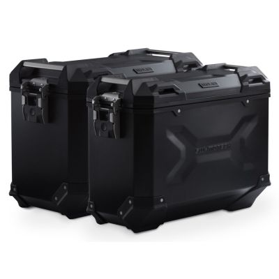 45+37l ALU laturi laterale SW-Motech Trax Adventure + suporturi pentru F900GS 2024+, negre