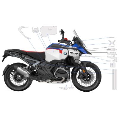 Kompletna osłona ochronna Wunderlich dla BMW R1300GS Adventure 2024+ (wariant B)