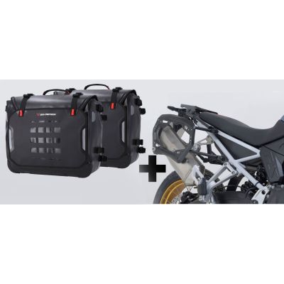 Set de genți laterale SW-Motech Sysbag WP L 2x 27-40L + suporturi pentru F900GS 2024+, negre