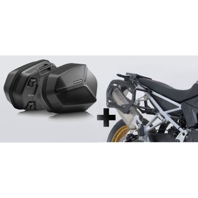 2x 25l bočni koferi SW-Motech AERO + nosači za F900GS 2024+, crni
