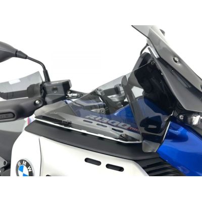 Déflecteurs latéraux supplémentaires WRS pour BMW R1300GS Adventure 2024+, légèrement fumés