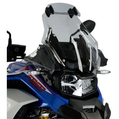 Deflector adicional ajustable Puig Clip-On 9x23cm, ligeramente ahumado