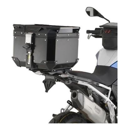 Placa metálica con soporte para top case Kappa/Givi para BMW F900GS 2023+, negra