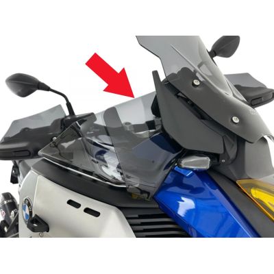 Forreste WRS deflektorer til BMW R1300GS Adventure 2024+, mørkt røgfarvet