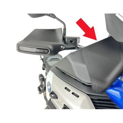 Zusätzliche vordere WRS-Deflektoren für BMW R1300GS Adventure 2024+, matt schwarz