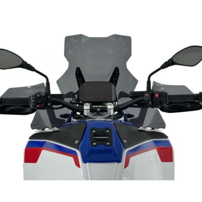 Plexi WRS Touring Plus 43cm dla BMW R1300GS/A 2023+ (z ACC), ciemnoszare