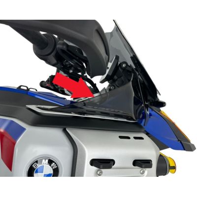 Prídavné bočné deflektory WRS pre BMW R1300GS Adventure 2024+, tmavo dymové