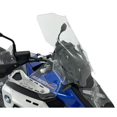 Plexi WRS Caponord Plus 48cm voor BMW R1300GS/A 2023+ (met ACC), helder