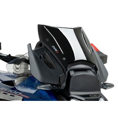 Low Puig Sport Plus 26cm windshield for BMW R1300GS/A 2023+ (with ACC), black