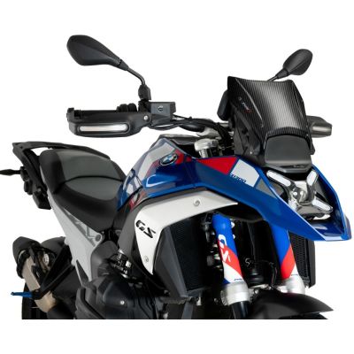 Ниско плексо Puig Sport Plus 26cm за BMW R1300GS/A 2023+ (с ACC), карбонов вид