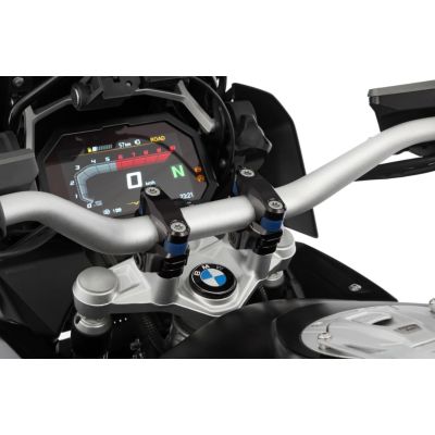 Antivibračné zdvih riadidiel Wunderlich Ergo ProFLEX o 27mm nahor pre R1250GS/A 18-24, R1200GS LC 13-18, čierne