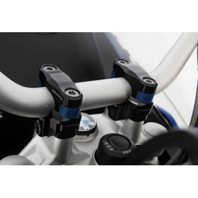 Antivibracijsko dvigovanje krmila Wunderlich Ergo ProFLEX za 27 mm navzgor za R1250GS/A 18-24, R1200GS LC 13-18, črno