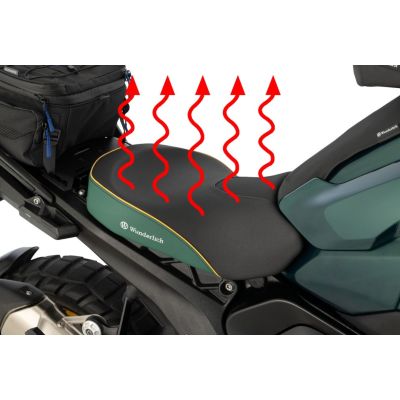 Ogrevano Plug and Play standardno sprednje sedež Wunderlich Aktivkomfort za R1300GS 2023+, zelena Tramuntana