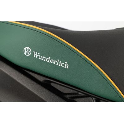 Sella anteriore standard con riscaldamento Plug and Play Wunderlich Aktivkomfort per R1300GS 2023+, verde Tramuntana
