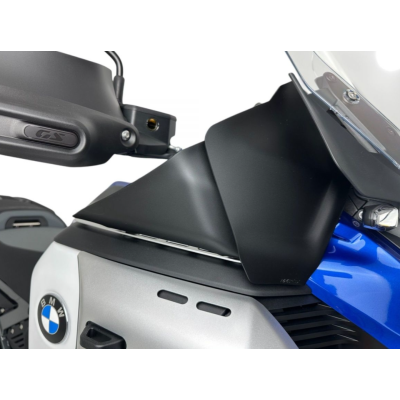 Grote zijdeflectoren WRS voor BMW R1300GS Adventure 2024+, matzwart