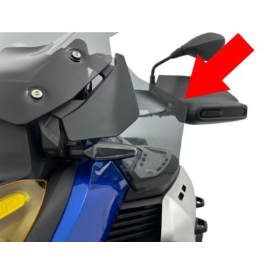 Grote zijdeflectoren WRS voor BMW R1300GS Adventure 2024+, donkergetint