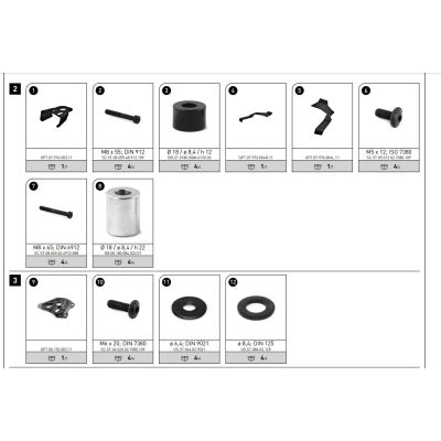 Kovinska ploščica SW-Motech ADV Rack za BMW R1300GS Adventure 2024+