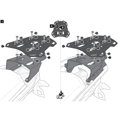 Kovová plotna SW-Motech ADV Rack pro BMW R1300GS Adventure 2024+