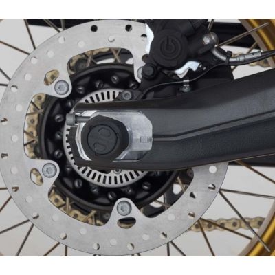 Protectores de caída SW-Motech para el eje de la rueda trasera F900GS/A 24+, F850GS/A 18-23, F800GS 24+, F750GS 18-23