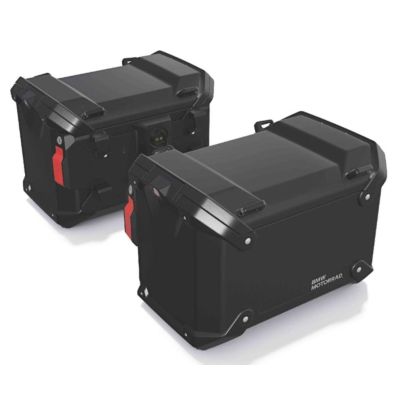 Baule laterali originali in alluminio per BMW R1300GS Adventure 2024+, nere.