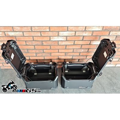 Original aluminum side cases for BMW R1300GS Adventure 2024+, black