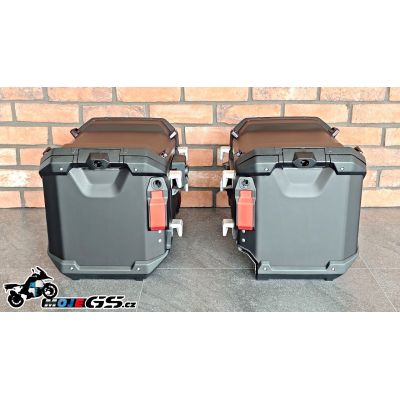 Originales Aluminium-Seitenteil-Koffer für BMW R1300GS Adventure 2024+, schwarz