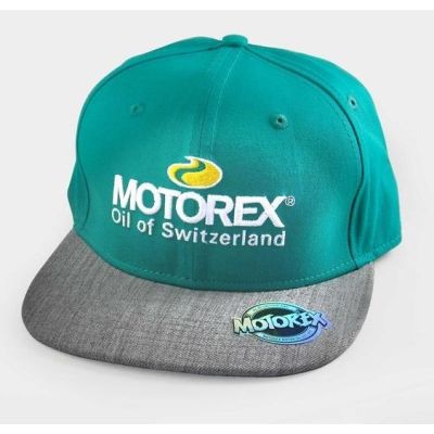 Căciulă snapback Motorex, gri-verde