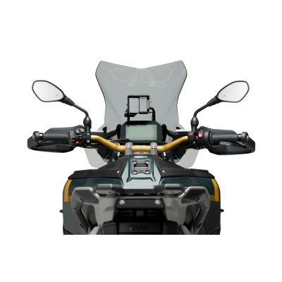 Høj rejseplexi Puig 57 cm til BMW R1300GS/A 2023+ (med ACC), let røgfarvet