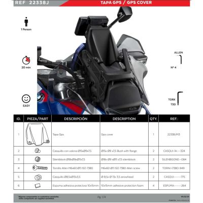 Vesipeite Puig ohjaamoon R1300GS/A 2023+