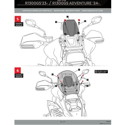 Puig ūdensnecaurlaidīgs pārsegs kokpitam R1300GS/A 2023+