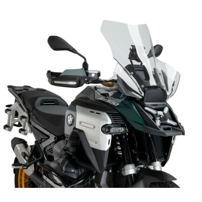 Korkea matkatuulilasi Puig 57cm BMW R1300GS/A 2023+ (ACC:n kanssa), kirkas ja topografisella kartgrafiikalla