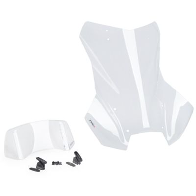 Hoog toeristisch plexiglas Puig 57cm met deflector voor BMW R1300GS/A 2023+ (met ACC), helder