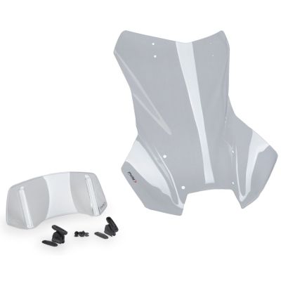Magas utazási plexi Puig 57cm deflektormmal BMW R1300GS/A 2023+ (ACC-vel), enyhén füstös