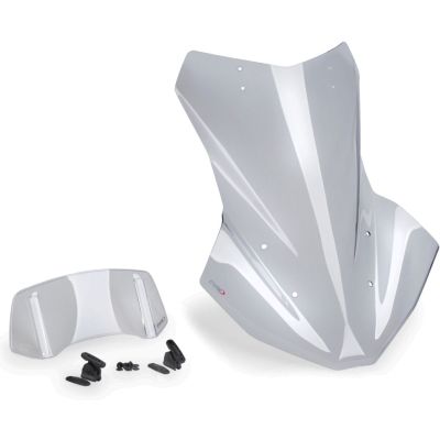 Hohes Touring-Windschild Puig 57 cm mit Deflektor für BMW R1300GS/A 2023+ (ohne ACC), leicht getönt