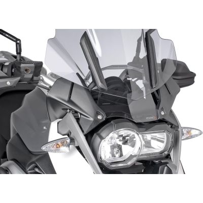 Small deflector under the plexiglass for R1200GS Adventure LC 2014-2018, R1200GS LC 2013-2016, lightly tinted.