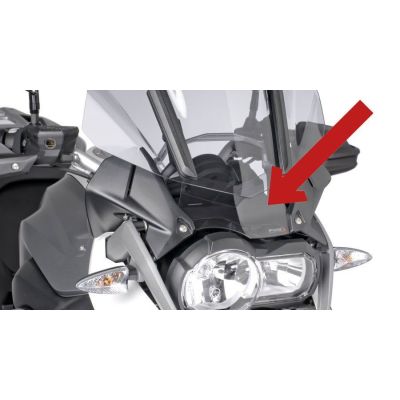 Malý deflektor pod plexi pro R1200GS/A LC 2013-2016, čirý, lehce kouřový, tmavě kouřový)