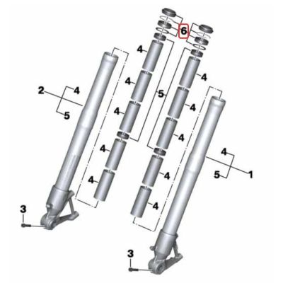 Kit de joints d'étanchéité pour fourches pour R1250GS/A 2018-2024, R1200GS/A LC 2013-2018.