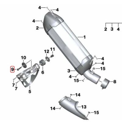 Vite di scarico M8x35 per R1300GS/A, R1250GS/A 2018-2024, R1200GS/A LC 2013-2018