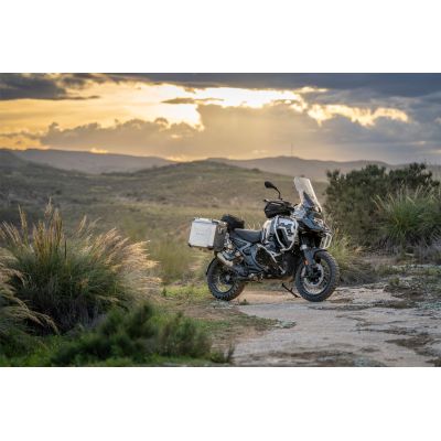 2x 45l ALU grandi borse laterali Wunderlich per BMW R1300GS Adventure 2024+, argentate