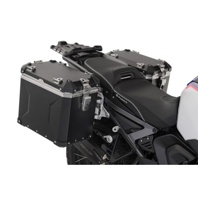 2x 45l ALU lieli sānu kasti Wunderlich BMW R1300GS Adventure 2024+, melnas