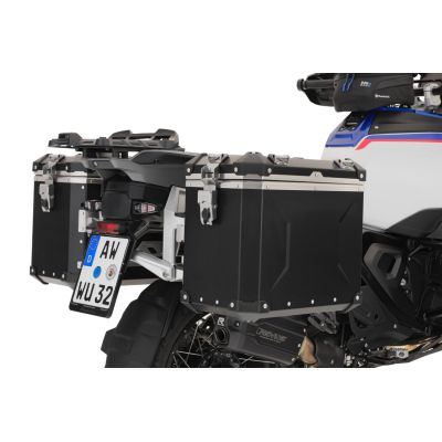 2x 45l ALU μεγάλοι πλευρικοί σάκοι Wunderlich για BMW R1300GS Adventure 2024+, μαύροι