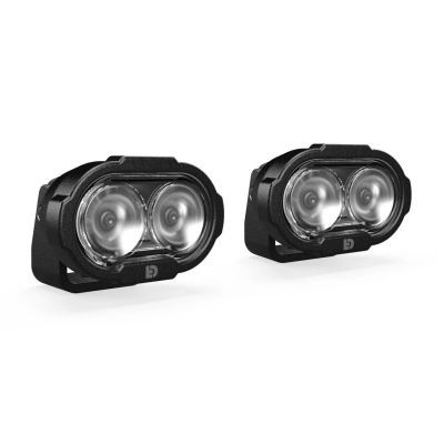 Pridedamos LED žibintai Denali DL2 Datadim Technology, balta stiklas