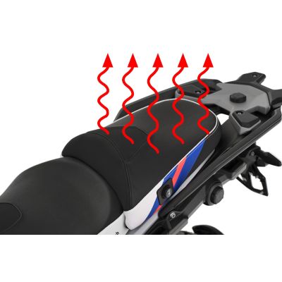 Sella posteriore standard con riscaldamento Plug and Play Wunderlich Aktivkomfort per R1300GS 2023+, Trophy