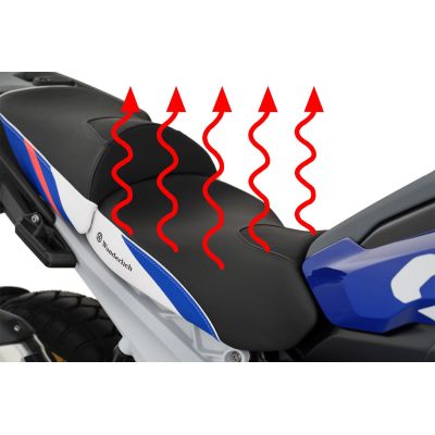 Asiento delantero estándar Wunderlich Aktivkomfort calefactable Plug and Play para R1300GS 2023+, Trophy